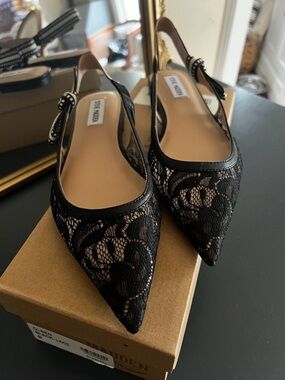 Steve Madden Olsen Lace Slingback Flats